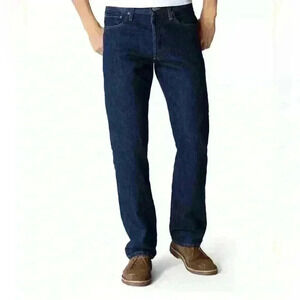 Levi’s 501 Original Stretch Button Fly Size 40x30 Dark Wash NWT